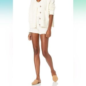 The Drop | S | Adrienne Pull-on Sweater Knit Short | Whisper White
